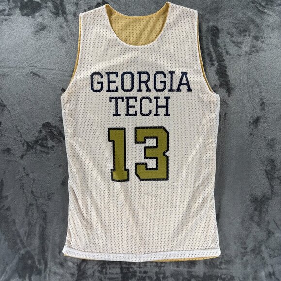 Epic Sports Reversible Basketball Jersey Men S Georgia Tech Yellow Jackets #13 - Picture 1 of 8